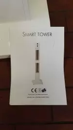 Heizstrahler Test : Die Verpackung des Powerheizstrahler Burda Smart Tower